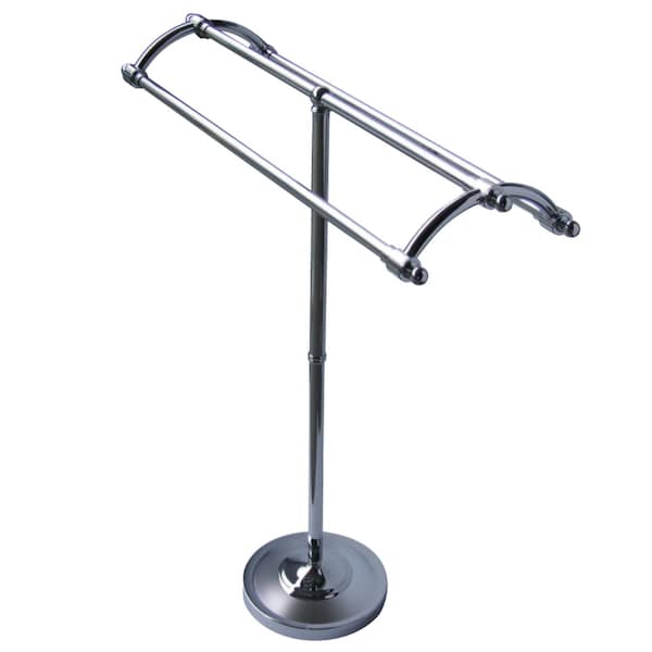 SCC2271 Pedestal Round Plate Towel Rack, Polished Chrome